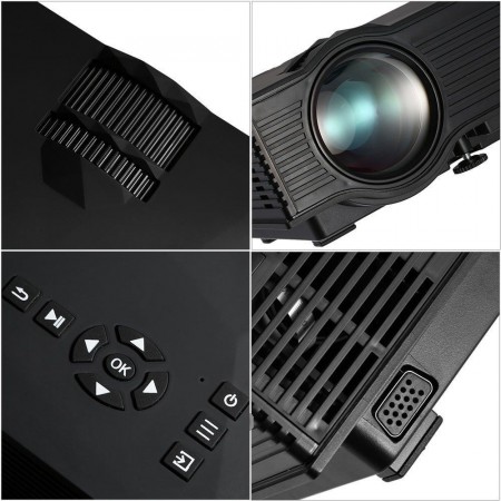 Proiettore video WI FI LED 1080P HD HDMI USB casa ufficio film cinema multimedia