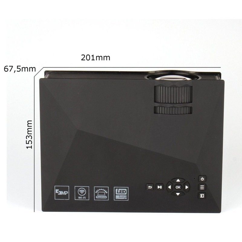 Proiettore video WI FI LED 1080P HD HDMI USB casa ufficio film cinema multimedia