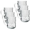 Hongu SET 6 Tazze da colazione per caffè cappuccino tè latte vetro ...