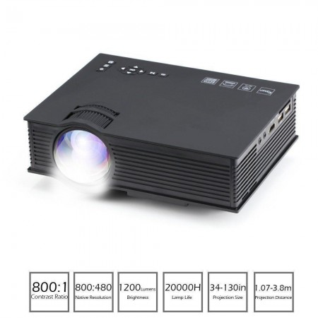 Proiettore video WI FI LED 1080P HD HDMI USB casa ufficio film cinema multimedia