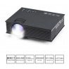 Proiettore video WI FI LED 1080P HD HDMI USB casa ufficio film cinema multimedia