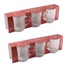 Hongu SET 6 Tazze da colazione per caffè cappuccino tè latte vetro ...