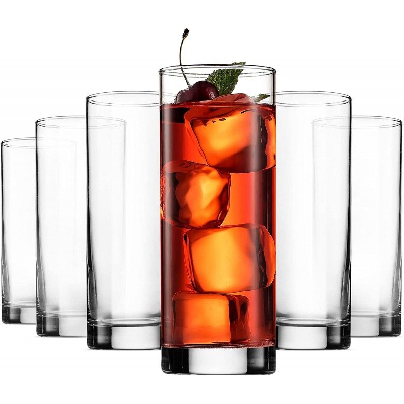 Hongu SET 12 BICCHIERI IN VETRO da COCKTAIL DRINK ACQUA 310 ml Bar ...