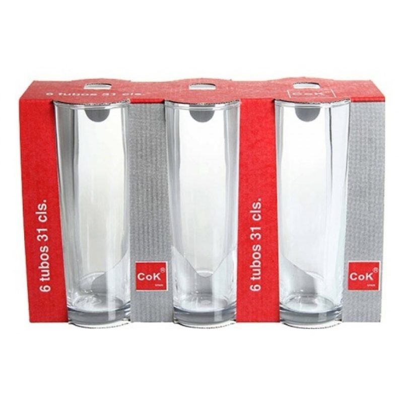 Hongu SET 12 BICCHIERI IN VETRO da COCKTAIL DRINK ACQUA 310 ml Bar ...
