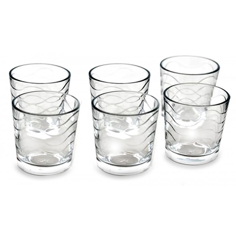 Hongu SET 12 BICCHIERI IN VETRO DA ACQUA VINO COCKTAIL 27 CL CASA R...