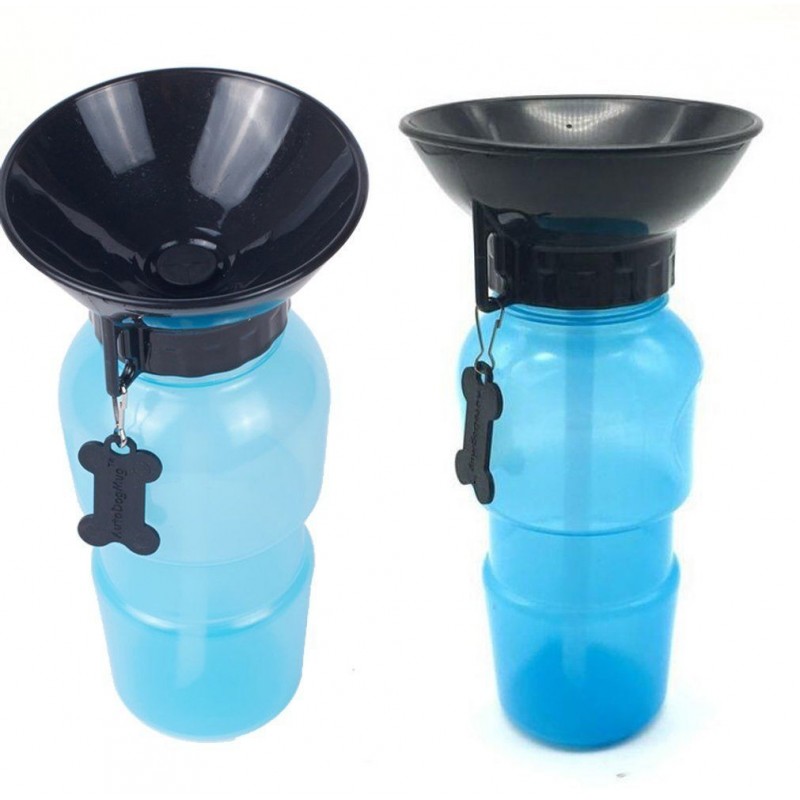 Borraccia portatile per cane gatto animali acqua 400ML ciotola viaggio dispenser