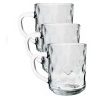 Hongu SET 3 Tazze da colazione per caffè cappuccino tè latte vetro ...