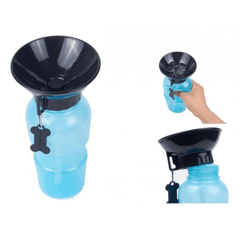 Borraccia portatile per cane gatto animali acqua 400ML ciotola viaggio dispenser