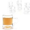 Hongu SET 6 BICCHIERI PER BIRRA IN VETRO BOCCALI DA 22 ML BOCCALE L...
