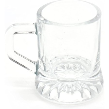 SET 6 BICCHIERI PER BIRRA IN VETRO BOCCALI DA 22 ML BOCCALE LIQUORI NUOVO BAR