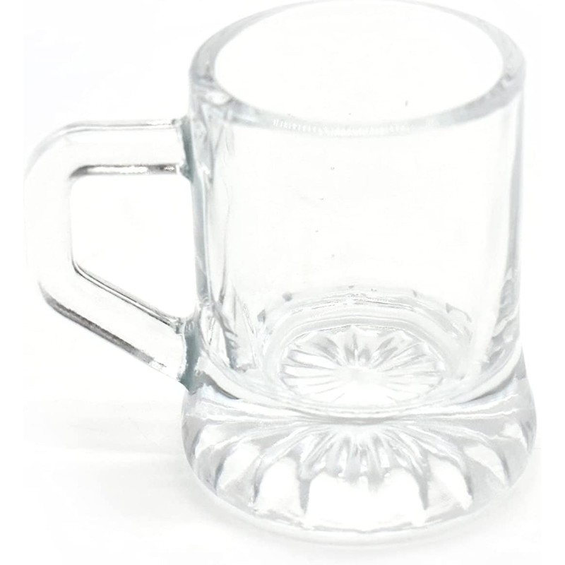 Hongu SET 6 BICCHIERI PER BIRRA IN VETRO BOCCALI DA 22 ML BOCCALE L...