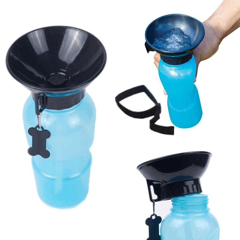 Borraccia portatile per cane gatto animali acqua 400ML ciotola viaggio dispenser