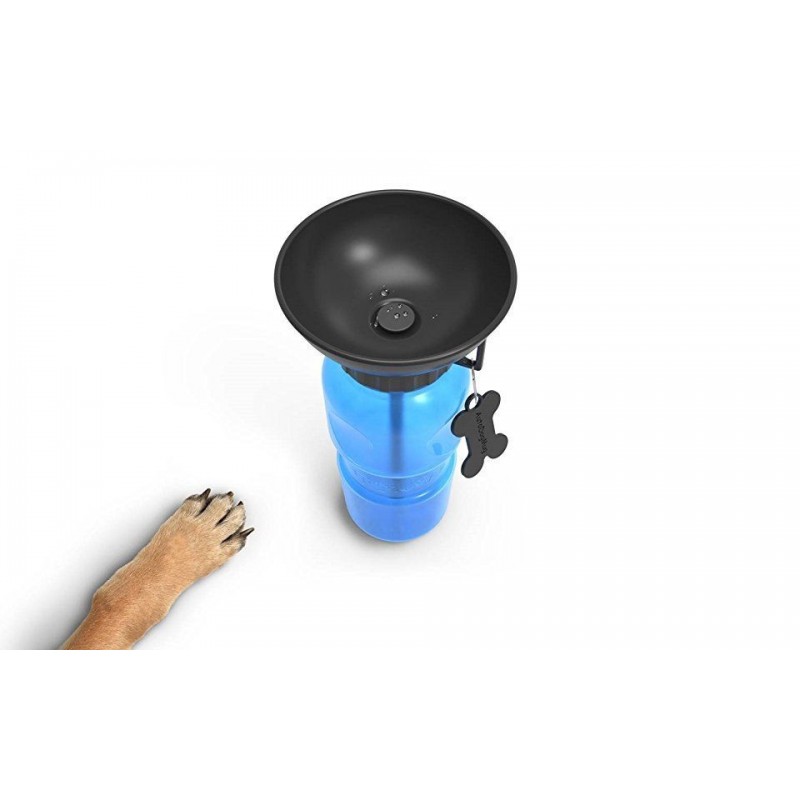 Borraccia Portatile Per Cani Con Tazza Integrata – 350 Ml, In Materiale Alimentare, A Prova Di Perdite, Blu Sogno, Per Passeggiate E Viaggi
