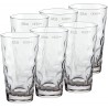 Hongu Set di 6 Bicchieri Acqua 200ml in Vetro Trasparente Bar Casa ...