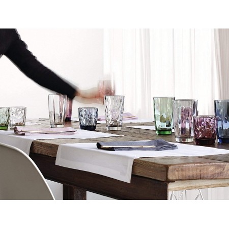 Set di 6 Bicchieri Acqua 200ml in Vetro Trasparente Bar Casa Vino Tavola bibita