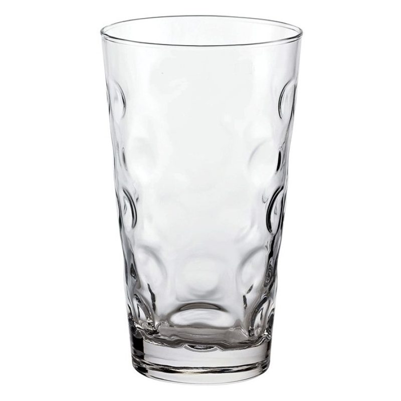 Hongu Set di 6 Bicchieri Acqua 200ml in Vetro Trasparente Bar Casa ...
