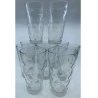 Hongu Set di 6 Bicchieri Acqua 200ml in Vetro Trasparente Bar Casa ...