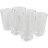 Hongu Set di 6 Bicchieri Acqua 215ml in Vetro Trasparente Bar Casa ...