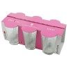 Hongu Set di 6 Bicchieri Acqua 215ml in Vetro Trasparente Bar Casa ...