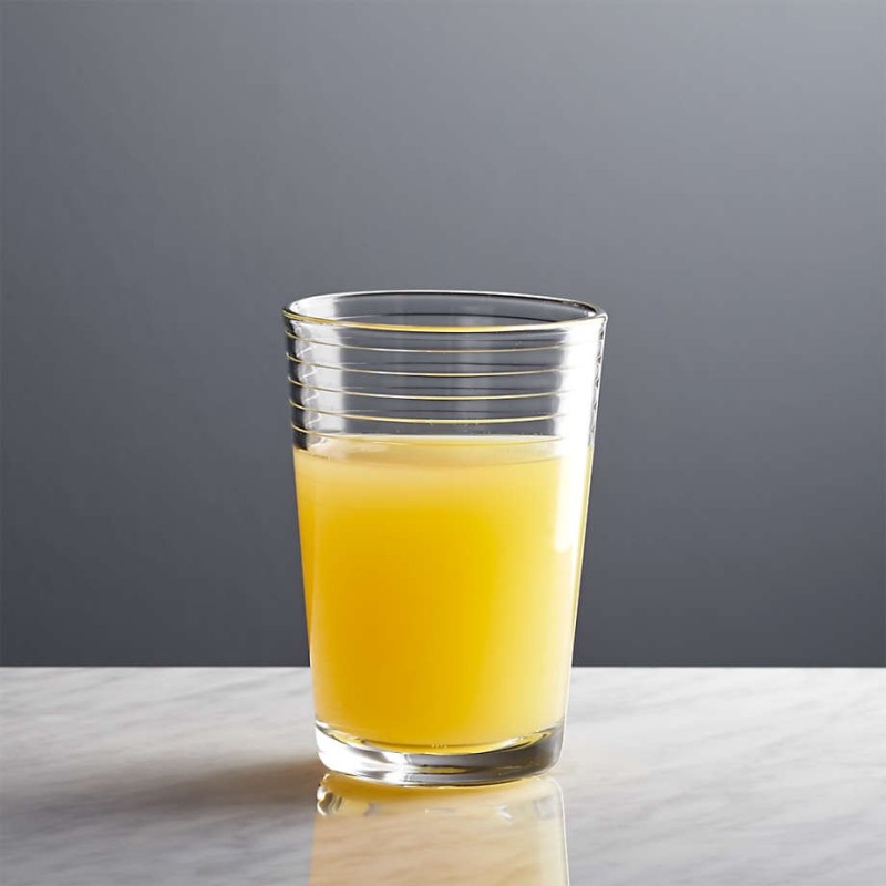 Hongu Set di 6 Bicchieri Acqua 215ml in Vetro Trasparente Bar Casa ...