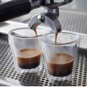 6 pz BICCHIERI TAZZINE PER CAFFÈ ESPRESSO IN VETRO TRASPARENTE 75ml Ginseng