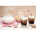 6 pz BICCHIERI TAZZINE PER CAFFÈ ESPRESSO IN VETRO TRASPARENTE 75ml Ginseng
