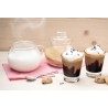 6 pz BICCHIERI TAZZINE PER CAFFÈ ESPRESSO IN VETRO TRASPARENTE 75ml...