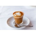 6 pz BICCHIERI TAZZINE PER CAFFÈ ESPRESSO IN VETRO TRASPARENTE 75ml Ginseng