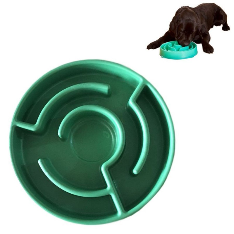 Ciotola labirinto plastica per cane gatto animali domestici mangiatoia lento