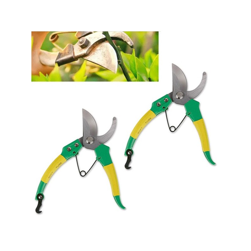 2x FORBICI DA POTA GIARDINAGGIO POTATURA TAGLIA RAMI CESOIE DA GIARDINO PIANTE