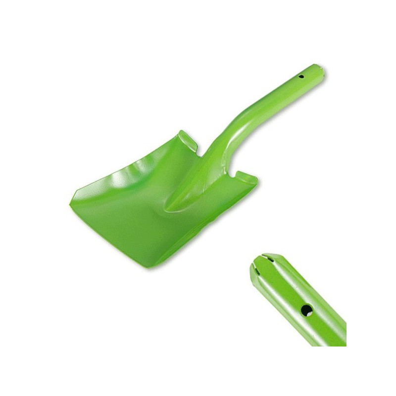 Mini pala quadrata paletta attrezzi utensili giardino 41x14cm acciaio verniciato