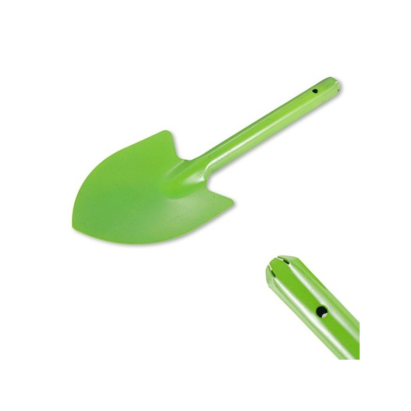 Mini pala larga paletta trapiantatore attrezzi utensili giardino 44x14cm acciaio