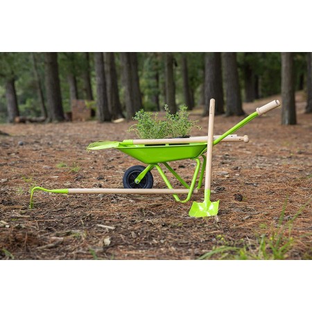 Mini pala larga paletta trapiantatore attrezzi utensili giardino 44x14cm acciaio