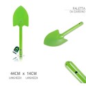 Mini pala larga paletta trapiantatore attrezzi utensili giardino 44x14cm acciaio