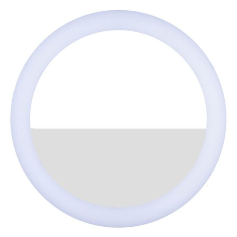 Luce LED Bianca circolare clip a molla per Selfie iPhone Samsung HTC Smartphone