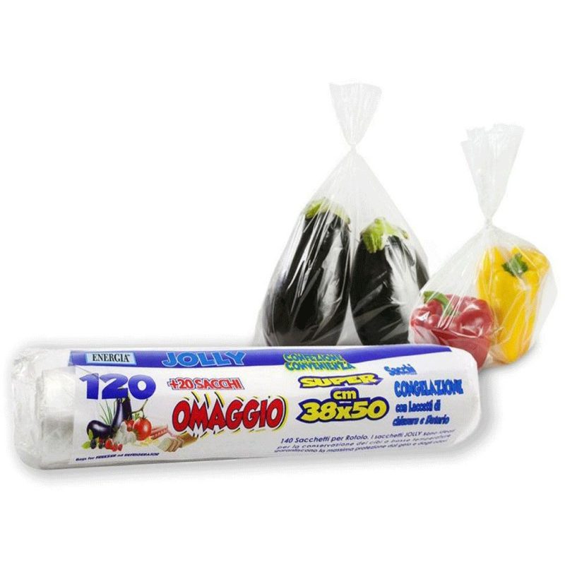 140 Sacchetti Freezer per Alimenti sacchi 38x50 cm congelatore frig...