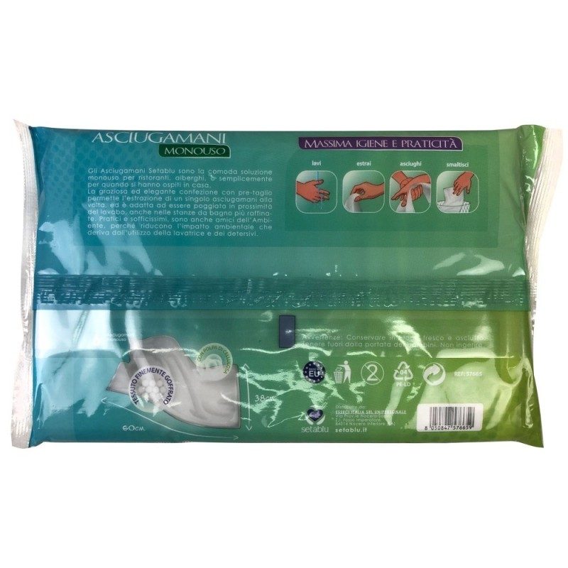 Setablu 48 pz Asciugamani monouso 38x60 cm goffrata estetista parru...