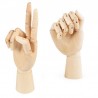 Hongu MANICHINO MANO DX SNODABILE IN LEGNO CM 18 X DISEGNO ALLESTIM...