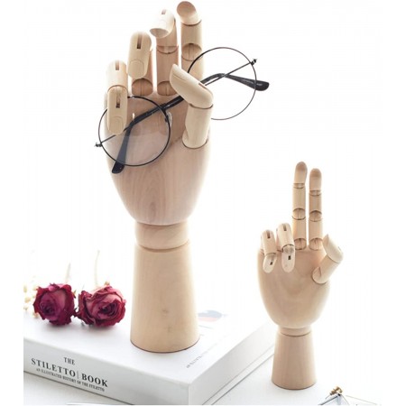MANICHINO MANO DX SNODABILE IN LEGNO CM 18 X DISEGNO ALLESTIMENTO VETRINE ESPOS