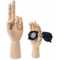 MANICHINO MANO DX SNODABILE IN LEGNO CM 18 X DISEGNO ALLESTIMENTO VETRINE ESPOS