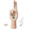 Hongu MANICHINO MANO DX SNODABILE IN LEGNO CM 18 X DISEGNO ALLESTIM...