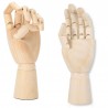 Hongu MANICHINO MANO SX SNODABILE IN LEGNO CM 25 X DISEGNO ALLESTIM...
