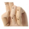 Hongu MANICHINO MANO SX SNODABILE IN LEGNO CM 25 X DISEGNO ALLESTIM...