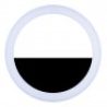 Luce LED Bianca circolare clip a molla per Selfie iPhone Samsung HTC Smartphone
