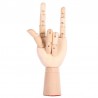 Hongu MANICHINO MANO SX SNODABILE IN LEGNO CM 25 X DISEGNO ALLESTIM...