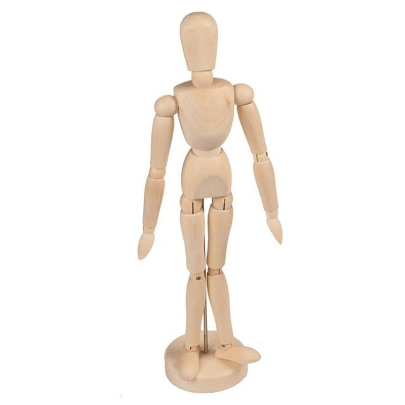 Hongu MANICHINO IN LEGNO 20cm SNODABILE MANNEQUIN ARTICULATED PER A...