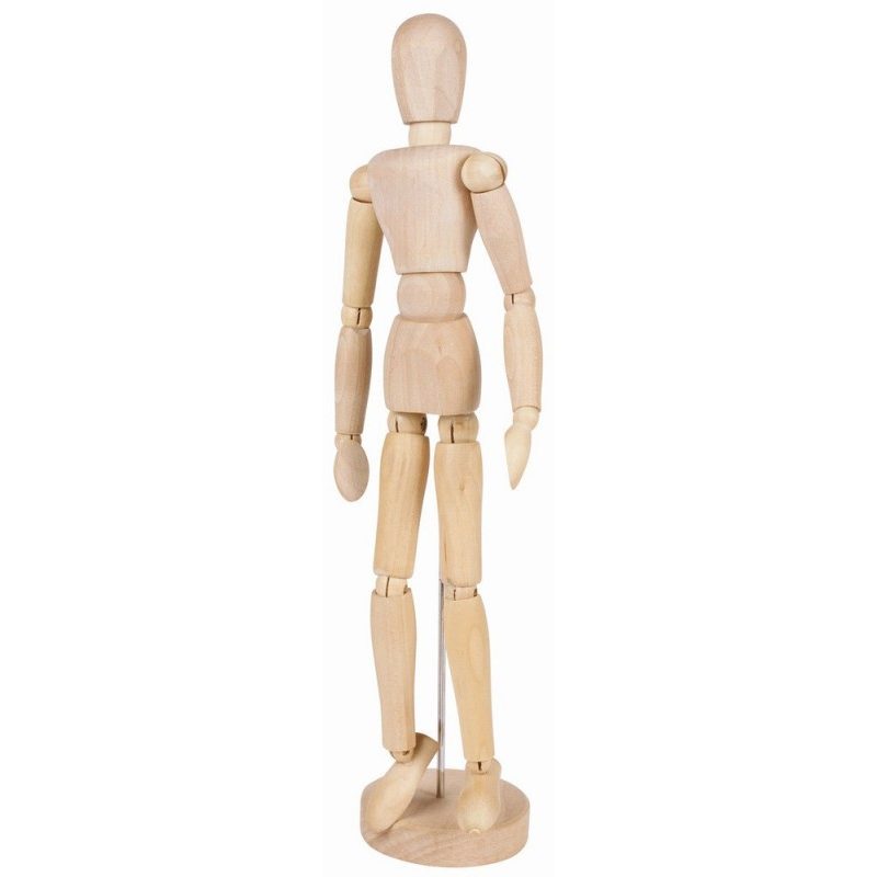 Hongu MANICHINO IN LEGNO 20cm SNODABILE MANNEQUIN ARTICULATED PER A...