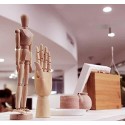 MANICHINO IN LEGNO 20cm SNODABILE MANNEQUIN ARTICULATED PER ARTE DISEGNO PITTURA