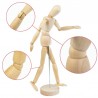 Hongu MANICHINO IN LEGNO 20cm SNODABILE MANNEQUIN ARTICULATED PER A...