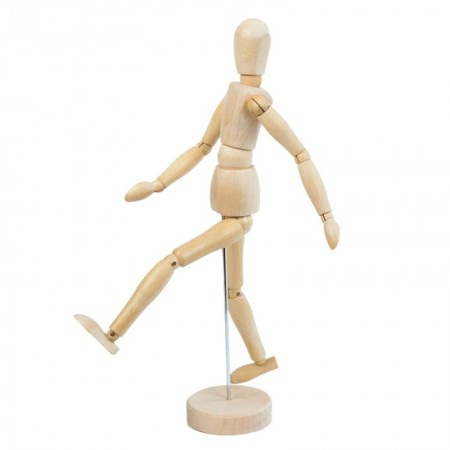 MANICHINO IN LEGNO 20cm SNODABILE MANNEQUIN ARTICULATED PER ARTE DISEGNO PITTURA